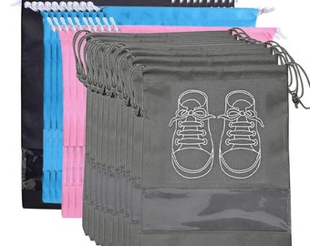 5/10 Stück Schuhe Aufbewahrungsbeutel, Schrank Organizer, Vlies Reise Tragbare wasserdichte Kleidung hängende Kordelzug Taschen