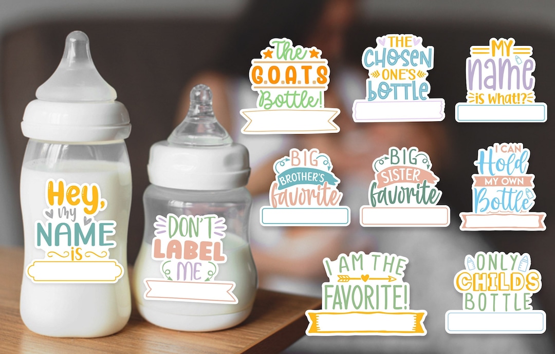 Waterproof Daycare Labels Baby Bottle Labels Toddler Sippy Cup Labels