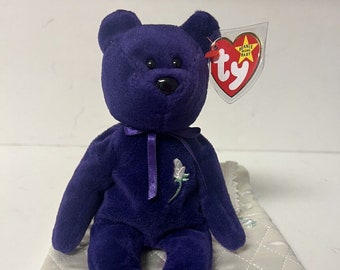 Princess Ty Beanie Baby PVC Indonesia Rare Bed Ghost Version