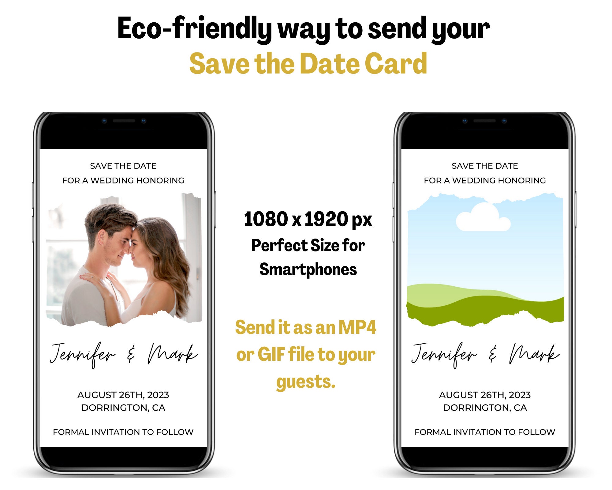 Save the Date Animated Ecard, Save the Date Animated Video Card, Save