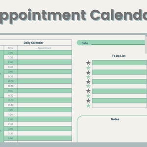 Weekly Appointment Tracker Printable Appointment Tracker To Do List Fillable PDF To-Do List Printable image 1