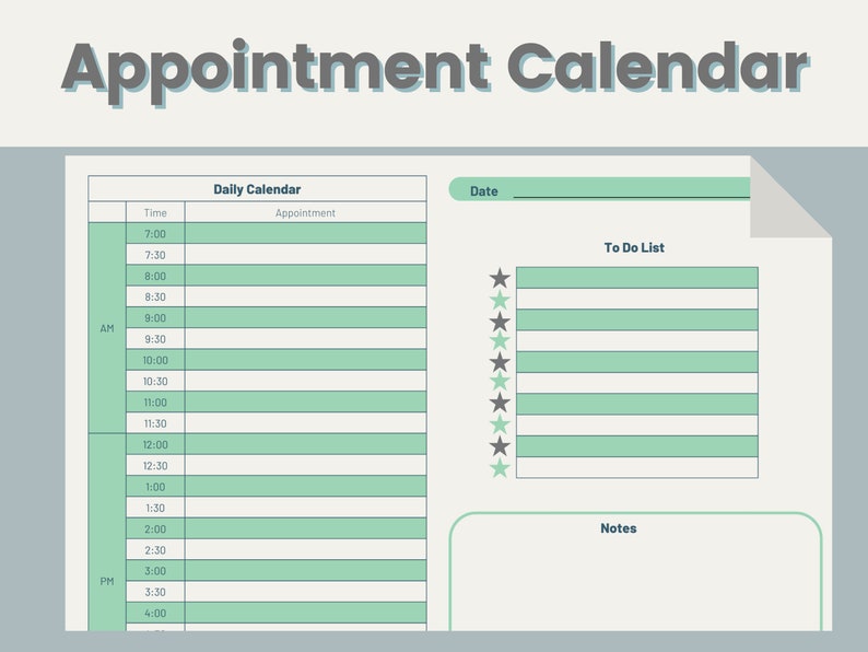 Weekly Appointment Tracker Printable Appointment Tracker To Do List Fillable PDF To-Do List Printable image 1