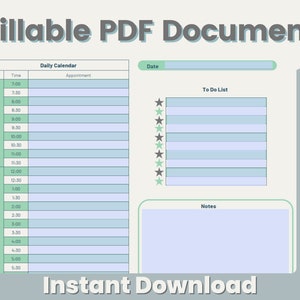 Weekly Appointment Tracker Printable Appointment Tracker To Do List Fillable PDF To-Do List Printable image 3