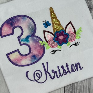 Unicorn Birthday shirt, Kids Birthday Unicorn Shirt , birthday girl shirt, unicorn birthday, kids glitter shirt, kids unicorn birthday shirt