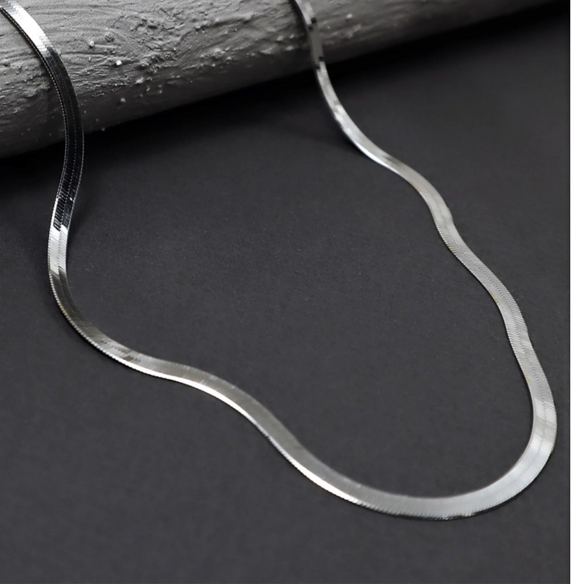 Silver Snake Chain Mens Silver Chain Necklace Mens Chain Stainless Steel Snake  Necklace 3mm, Mens Jewellery by Twistedpendant 