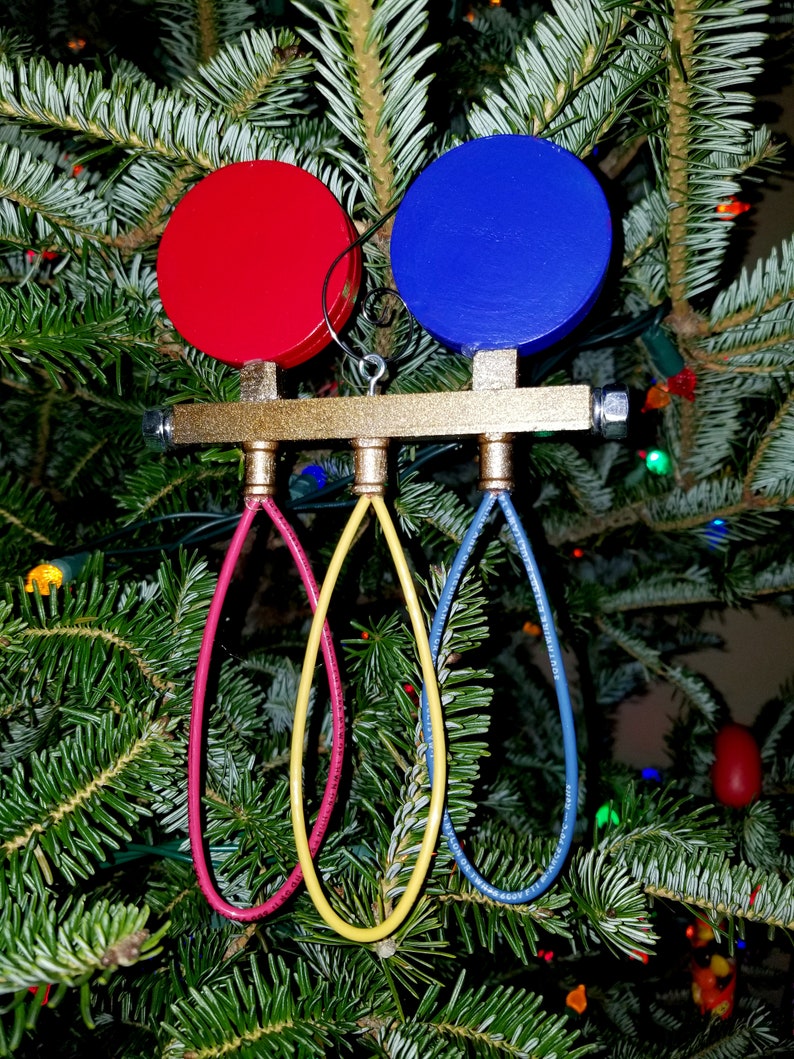 Hvac Manifold Gauge Ornament Gift Etsy