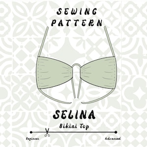 Bikini Top Sewing Pattern | Easy | Seamless and Reversible | PDF | Sizes XS-2XL | Digital Download