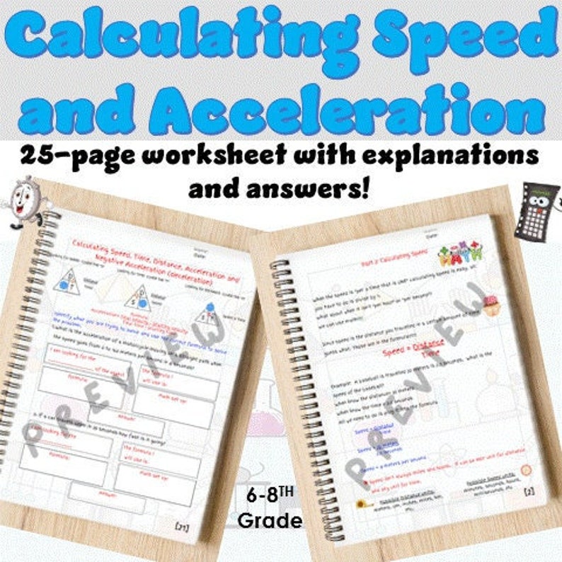 Calculating Speed, Distance, Time, and Acceleration ALL IN ONE Amazing ...