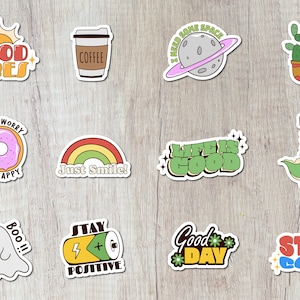 Whimsical Sticker Pack - Bundle of Adorable Vinyl Stickers for Laptops, Water Bottles, and Notebooks -  Perfect Gift Idea