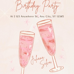Birthday Invitation, Baby Shower, Wedding, Party, Printable, Birthday Invite, Digital File