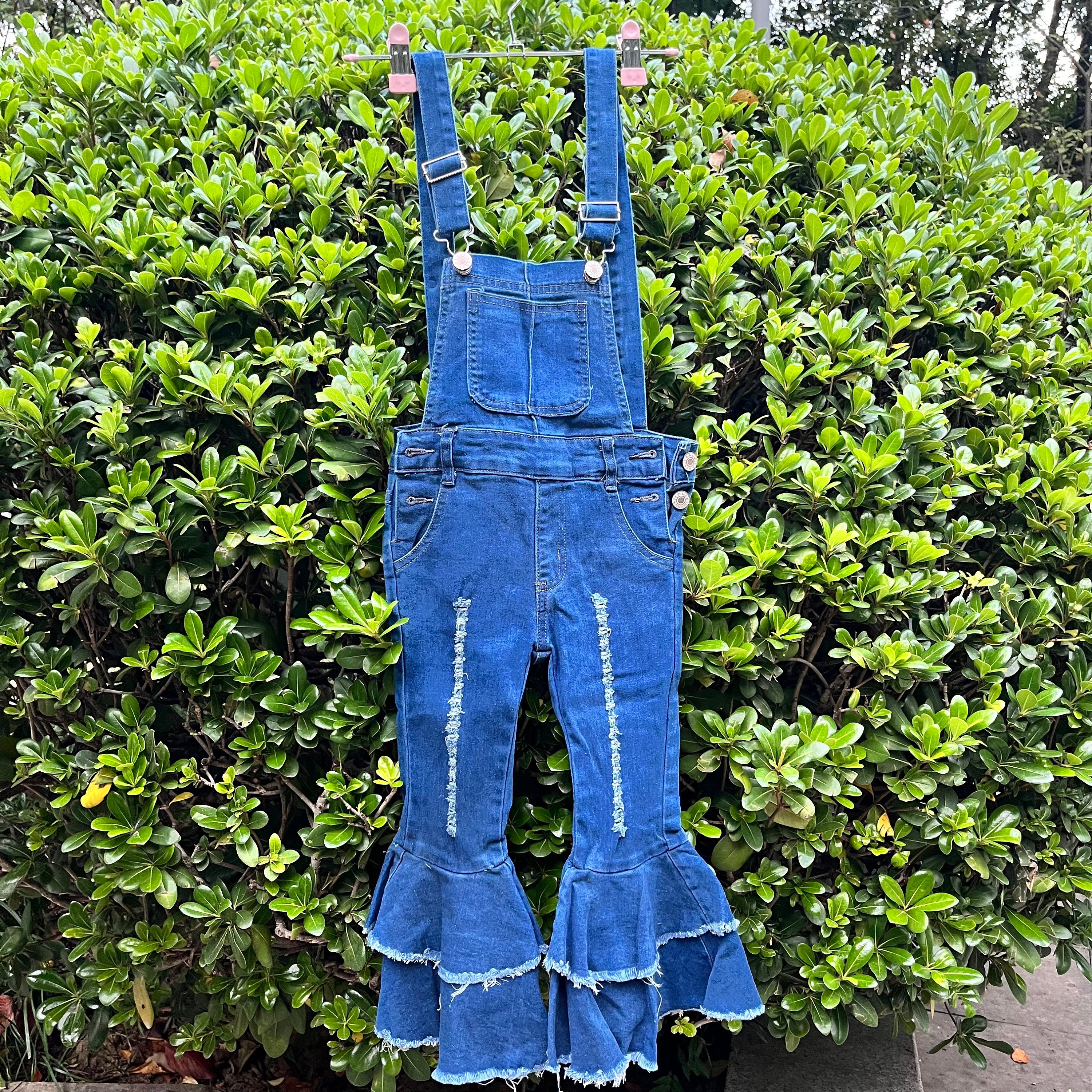 Suspender bell shop bottom jeans