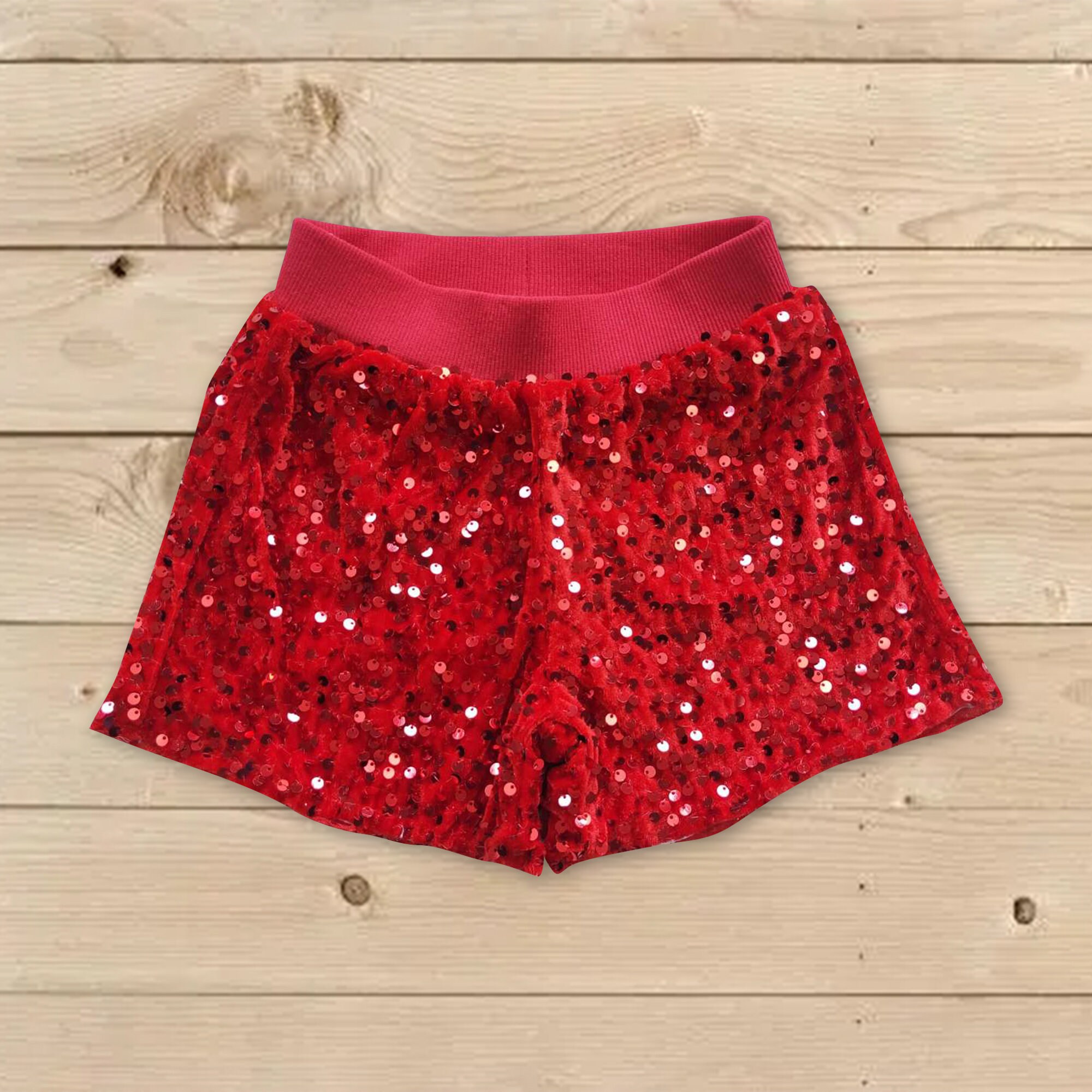 Girls top sequin shorts