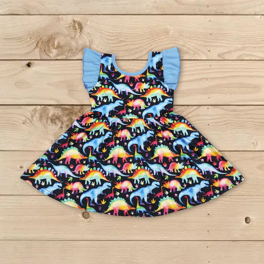 Baby Clothes,girl Dinosaur Dress,dinsaur Animal Dress,toddle Girl Animal Dress,dinosaur Birthday