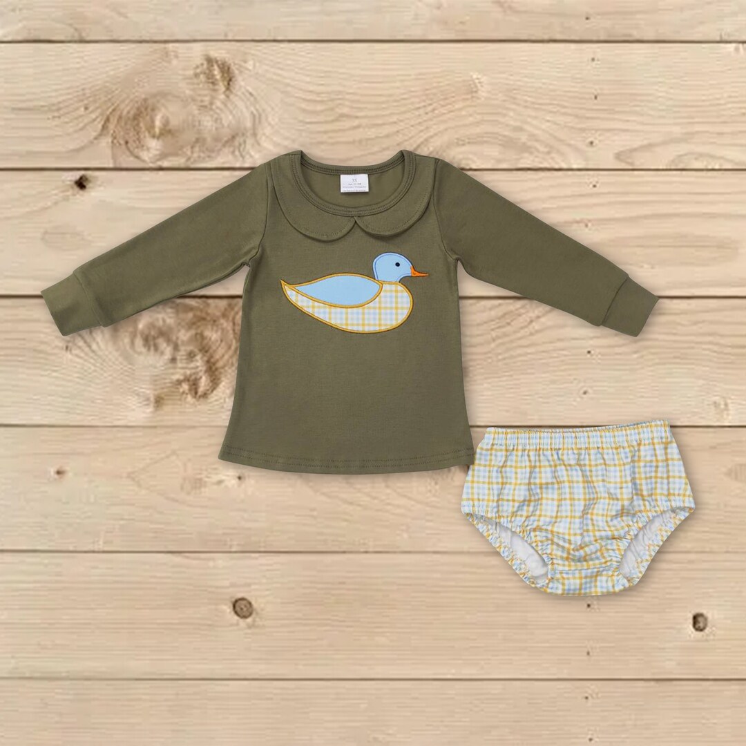 Toddle Girls Mallard Duck Bummies Set Baby Boy Duck Outfit Etsy