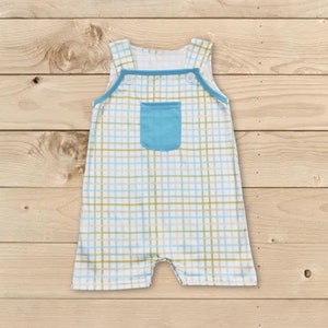 boy romper,toddle baby plaid romper,baby bodysuit,baby boy clothes,boy summer romper,baby shower gift,birthday gift