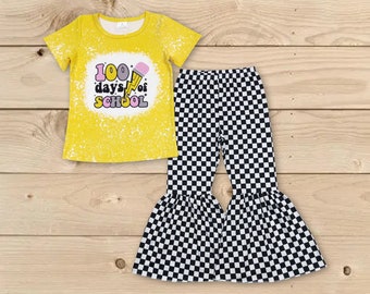100 day school outfit,baby girls back to school outfit,kids school outfit,100day school shirt,100 Day Shirt,100th Day Of School Celebration