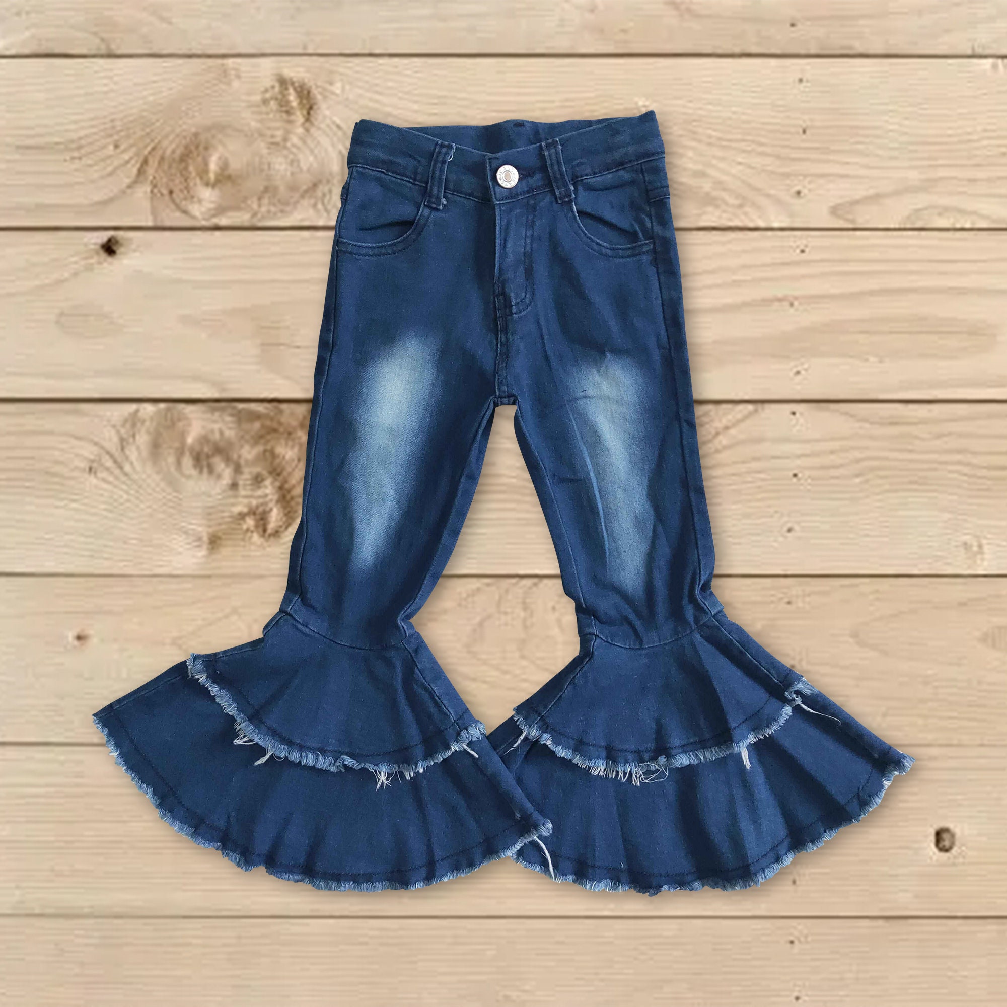 Ruffle Bottom Jeans -  Canada
