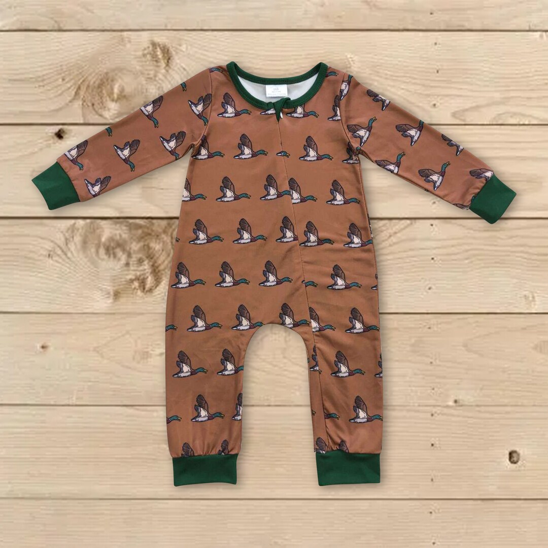 Mallard Duck Romper, Toddlers Duck Romper,kids Hunting Romper,little