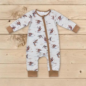 toddle duck romper,baby duck romper,kids duck romper,mallard duck romper,boy hunting romper,spring fall season romper,baby boy clothes