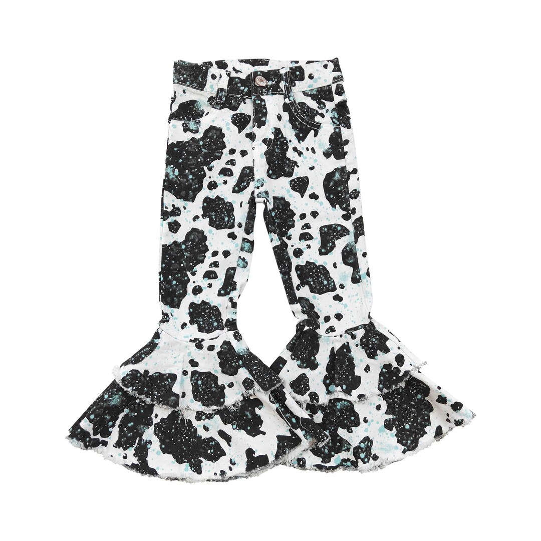 Toddle Girls Denim Bell Bottoms Kids Jeans Infant Girls Etsy