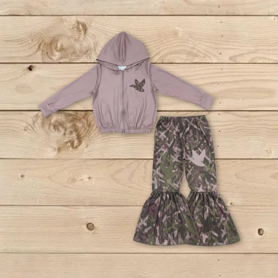 Mallard Duck Outfit,baby Girls Duck Hunting Outfit,toddle Girls Fall