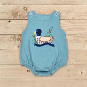 duck romper,mallard duck romper,boy duck romper,toddle duck romper,baby boy duck romper,baby boy clothes,brother sister matching romper