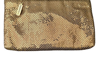 Vintage Whiting und Davis Gold Metall Mesh Handtasche Handtasche Clutch