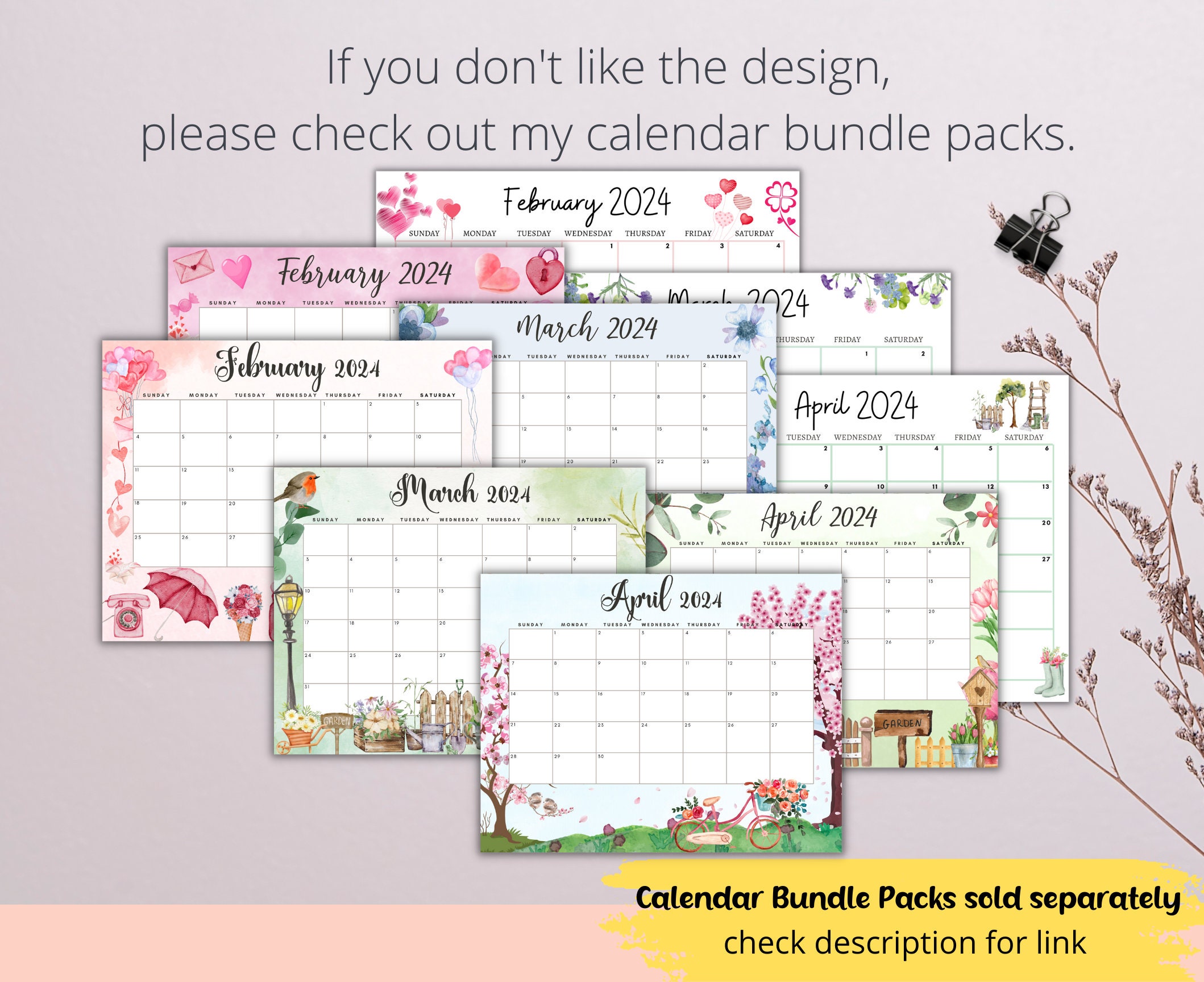 2024-2025 Editable Printable Calendars 2024 2025 Minimalist Calendar ...