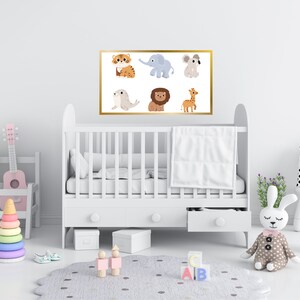 Nursery Wall Art Baby Animals, Gender Neutral Nursery Prints, Baby Room ...
