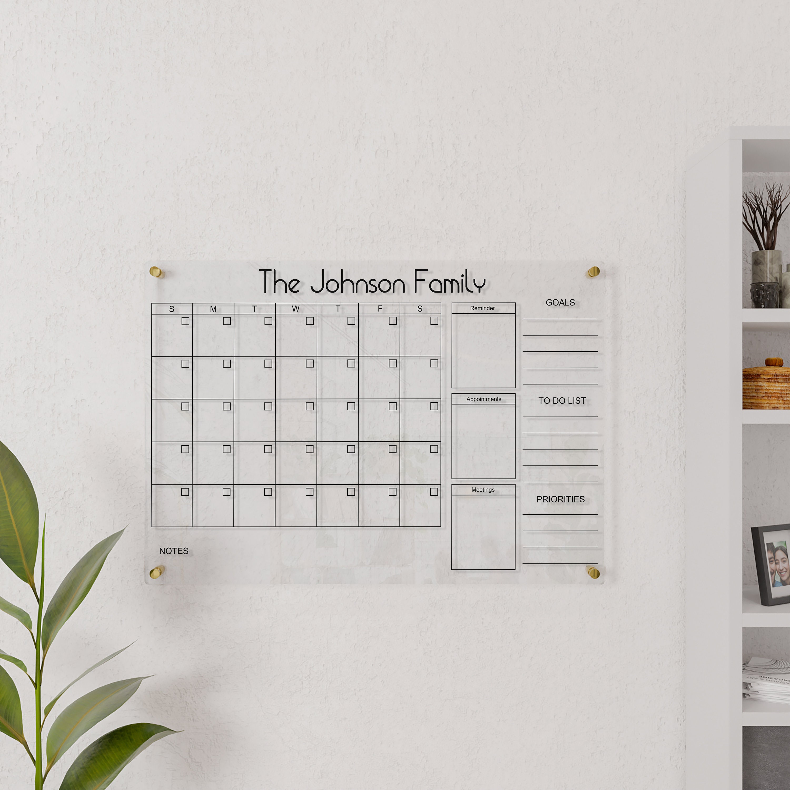 Custom Monthly Family Calendar Dry Erase Board Dry Erase Etsy Australia