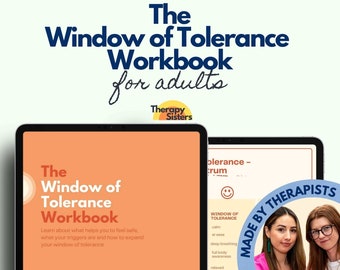 Window of Tolerance Worksheets for Adults | Nervous System Polyvagal Theory Trauma Therapy PTSD Fight Flight Freeze Psychoeducation CBT DBT
