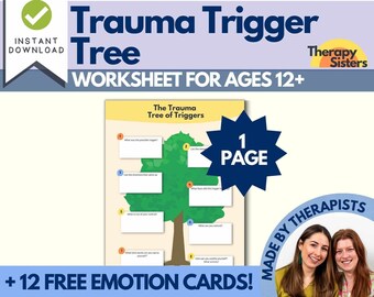 Trauma/PTSD Processing Workbook | Trauma Journal Printable CBT Anxiety Workbook Anger Management Therapy Self Care Journal Mental Health