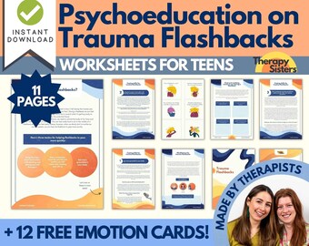 Trauma/PTSD Processing Workbook | Trauma Journal Printable CBT Anxiety Workbook Anger Management Therapy Self Care Journal Mental Health
