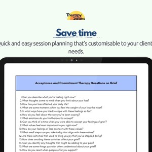 200 ACT Grief Therapy Questions | Grief and Loss Therapy Interventions ...