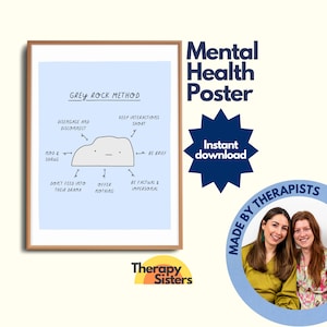 Mental Health Therapy Office Decor Poster | Confidentiality Therapy Office Art Counselling Office Anxiety DBT Resource CBT Poster ACT