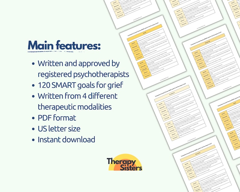 Grief Therapy SMART Goals Grief and Loss Therapy Interventions Therapy