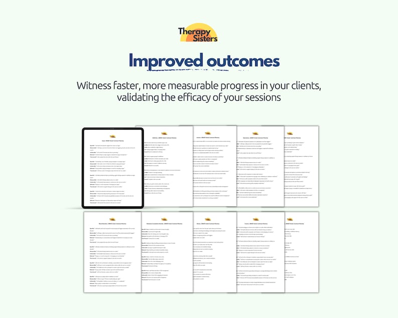 client goals clinical document cognitive behavioural evidence based progress notes smart goals therapy cheat sheet therapy goals therapy notes therapy progress therapy template treatment plan goals treatment planning