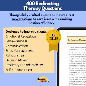 400 Redirecting Therapy Questions | Therapy Interventions Therapy Cheat Sheet Phrases Therapy Counselor Questions Conversation Starters