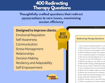 400 Redirecting Therapy Questions | Therapy Interventions Therapy Cheat Sheet Phrases Therapy Counselor Questions Conversation Starters