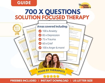 Lösungsorientierte Kurztherapie Fragen | SFBT SFT Therapie Eingriffe Therapie Spickzettel Phrasen AKT Therapie Ratgeber Fragen
