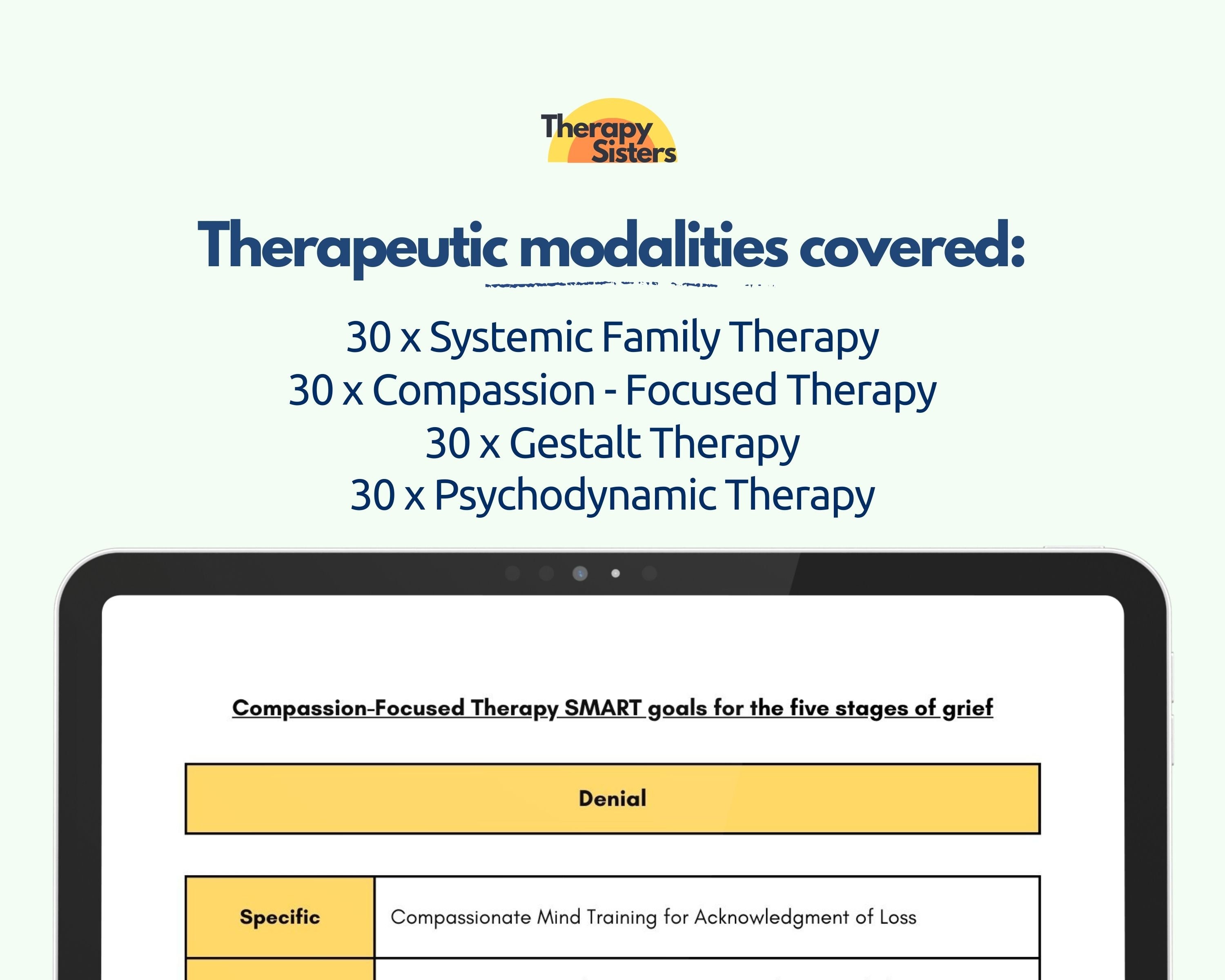 Grief Therapy SMART Goals | Grief and Loss Therapy Interventions ...