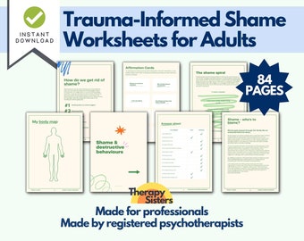 Cahier d'exercices sur le traitement des traumatismes/TSPT | Journal de traumatologie imprimable TCC Cahier d'exercices sur l'anxiété Thérapie de gestion de la colère Journal de soins personnels Santé mentale