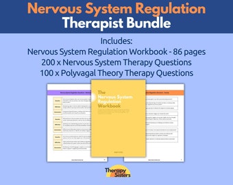 Nervous System Regulation Therapist Bundle | Polyvagal Theory Prefrontal Cortex Trauma Therapy Autonomic Nervous System Trauma Counselor CBT