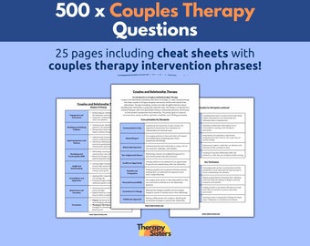 500 Couples Therapy Questions | Communication Tools Couples Counselling Tools Reacting and Responding Questions Marriage Counselling