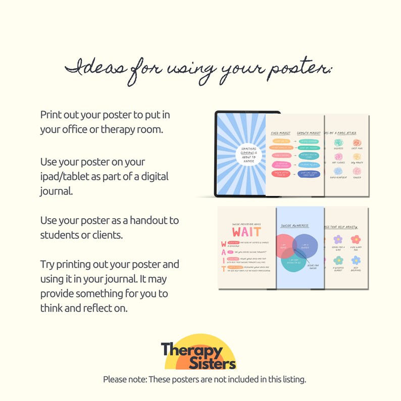 Positive Self Talk Therapy Office Decor Poster | Confidentiality ...