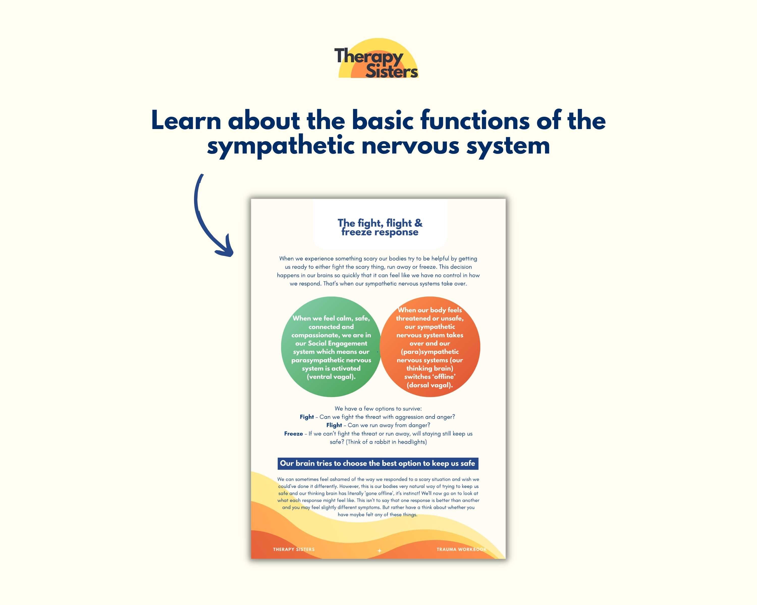 Fight, Flight or Freeze Response PTSD Trauma Journal Printable CBT ...