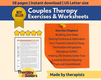 Couples Therapy Exercises and Fillable Worksheets | Communication Tools Couples Counselling Marriage Counselling Gottman Method