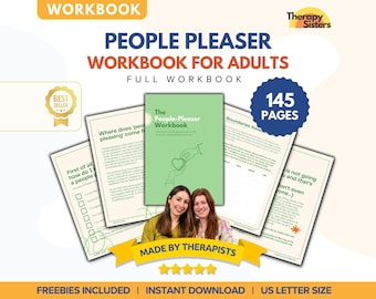 People Pleasing Worksheets | Psychologist Resource Therapist Tools Trauma Therapy PTSD Counselor Worksheets Trauma Focused Psychotherapist