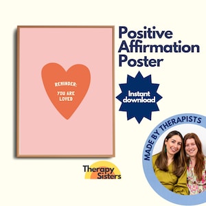 Positieve bevestiging poster | Groeimindset versus vaste mentaliteit Therapie Office Decor CBT Poster Counselor Office Decor Kalmte hoek poster