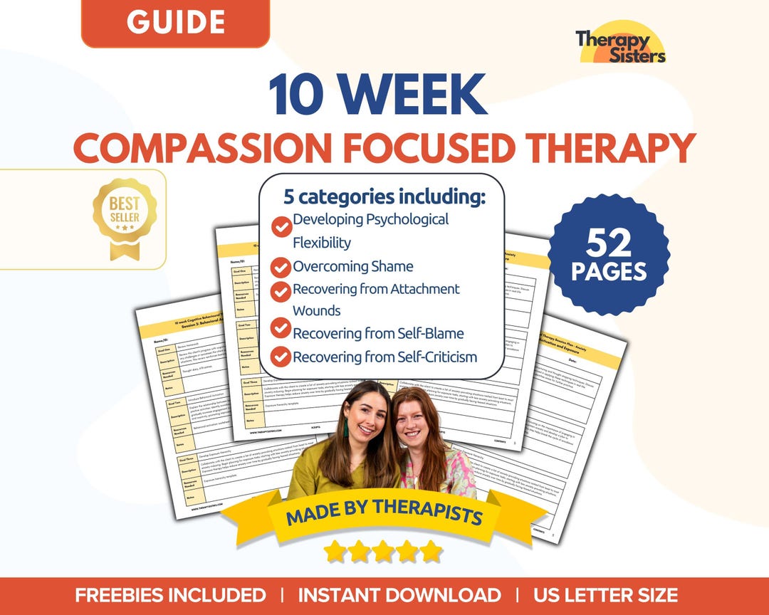 10 Week Compassion Focused Therapy (CFT) Session Plans | CBT Activities ...